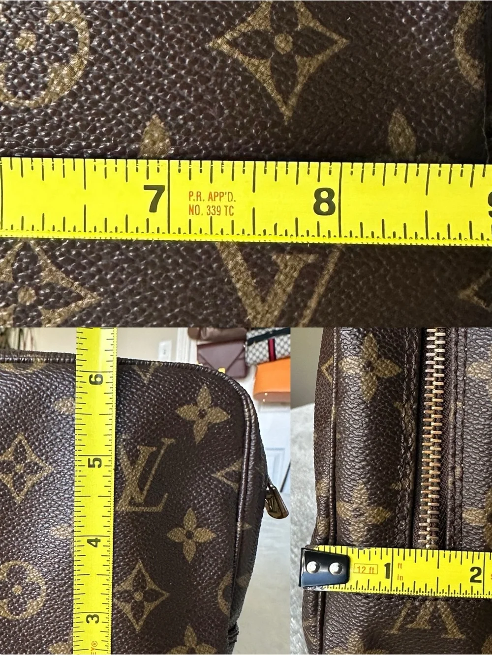 Louis Vuitton Monogram Trousse 23 Accessory Pouch.
